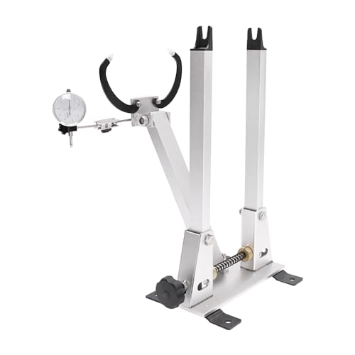 YIPONYT Bicycle Wheel Truing Stand, Bike Repair Truing Bearing Stand Tire Rims Wheel Repair Tool Bicycle Workstand with Heavy-Duty Base, Fits a Drum Width of 16-29 Inches Tires