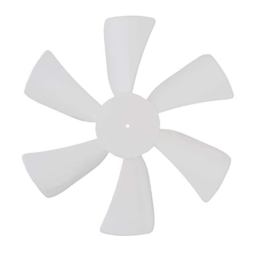 Dumble Fan Blades Replacement with 0.094in Round Bore, 6in White RV Bathroom Fan Blade Replacement Camper Fan Blade
