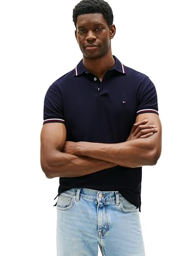 Polo décontracté stretch à manches courtes coupe slim fit confortable Tommy Hilfiger