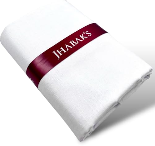Image of JHABAK'S Unstitched Cotton Blend Solid Shirt & Trouser Fabric - 2.25 m Shirt Cloth - 1.20 m Pant Piece