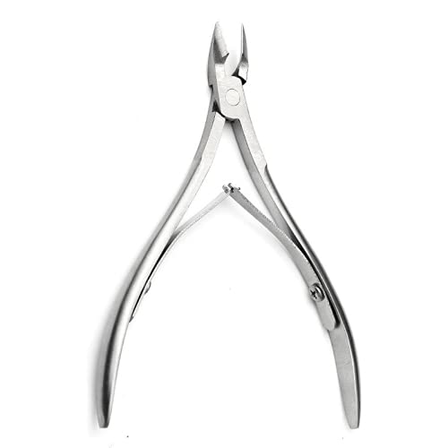 Ghelonadi Stainless Steel Cuticle Cutter Nail and Toenail Dead Skin Remover Pedicure Manicure Tools Silver_Color (1 PCS)-image-2