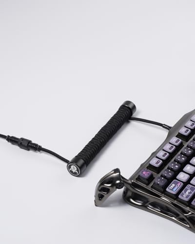 Image of GravaStar Coiled Aviator USB Cable, Suitable for GravaStar Mechanical Keyboard - Black