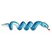 Aurora® Playful Snake Wrist Wranglers™ Blue Pit Viper Stuffed Animal - Vibrant Colors for an Eye-Catching Design - Perfect for Kids, Adults, and Any Reptile Enthusiasts
