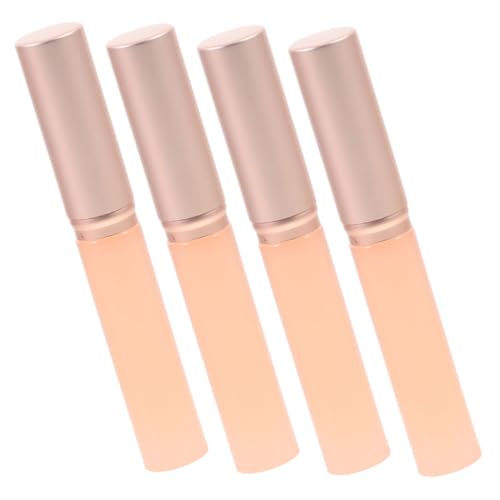 Vaguelly Silicone Lip Makeup Brush Kit 4 Pcs Dual Head Lip Brush for Lipstick Liner Travel-friendly Gentle on Skin