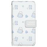 [iPhone17ProMax] 用 スマホケース 手帳型 アイフォン17プロマックス 17promax カバー mal ポメラニアンもち グッズ キャラクター 犬 8527-E. ライトブルー スマートフォン ケース PUレザー カードスロット スマホゴ