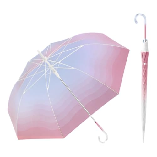 Parapluie transparent élégant doté d'un cadre en métal solide haut de gamme