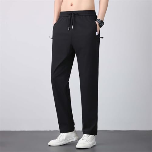 Men Unisex Stretch Quick Drying Pants Casual Elastic Waist Drawstring Stretch Pants Athletic Wear for Men2