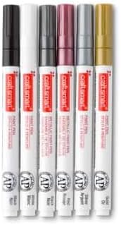 Metallic Medium Line Paint Pen Set by Craft Smart® 6ct