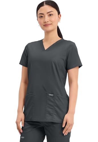Cherokee Medical Women's Scrub Top V-Neck Modern Classic Fit with 3 Pockets, Ultra Soft and 2-Way Stretch Fabric - WW6203