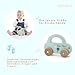 minipishop® Babygeschenke zur Geburt Junge personalisiert -Holzauto ab 1 Jahr als Spielzeug oder Babygeschenk Geburt türkis Erstes Auto mit Namen