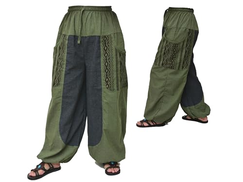 Siamrose Baggy Yoga Harem Pants Men Women Casual Lounge Trousers Two-Colored, 2 Pockets2