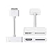 Produktbild Jimat 30-Pin zu HDMI TV AV Kabel Adapter Video Konverter + Aufladung - Unterstützt iOS 9.3 - Extender Spiegel Projektor TV Monitor - kompatibel für iPad 2 3 iPhone 4 4S iPod Touch 4