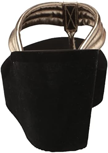 Nine West Women's Spins Wedge Sandal, Gold 710, 8 | Image 2