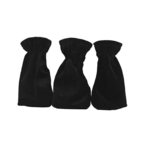 GOOHOCHY 3pcs Foot Covers Plush Fabric Pedal Protective Sleeve for Piano Sustain Pedals Elastic Dirt Resistant Lightweight Portable for Musical Instruments Protection