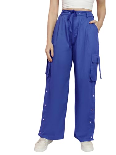 Image of KOTTY Women's High Rise Relaxed || Straight || Joggers Fit Cargo's for Pants || Trousers