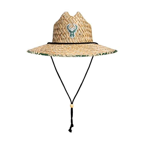 Image of NFL Team Logo Americana Floral Lifeguard Beach Straw Sun Hat