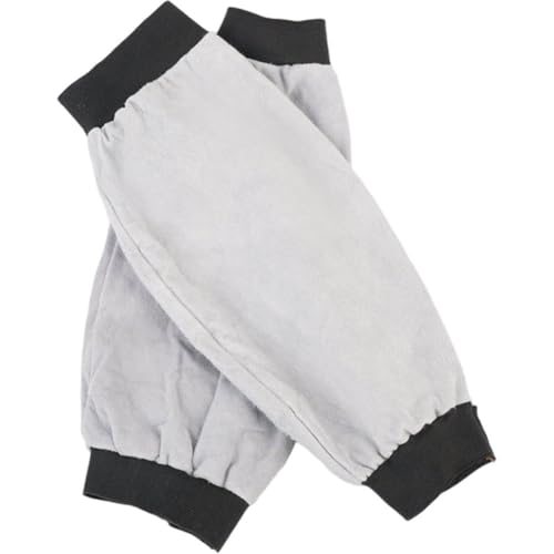 Fituenly Mangas De Soldadura De Cuero Forro Antiadherente Mangas De Soldadura Eléctrica Protección De Brazos Resistente Calor Y Fuego Mangas De Jardinería Mangas De Trabajo De Cuero De Vaca