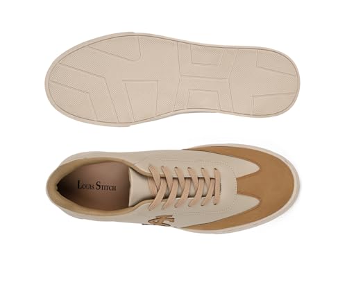Image of LOUIS STITCH Men's Casual Lightweight Lace-Up Low-Top Sneakers for Men| Cushioned Comfort | Lightweight & Comfortable Casual Lace-Up Shoes | LSP-SNK-AVI-Lace-Ups