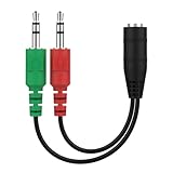 Y Splitter Cable Adapter for Astro A10 A40 Turtle Beach HyperX Cloud SteelSeries Sennheiser Razer & Other Gaming Smartphone Headsets with TRRS CTIA Headphone & Mic Plug