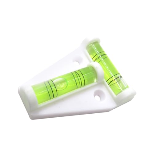 NUOLUX 白色型ミニ水平器 高精ポータブルスピリット 軽量コンパクト防水設計 小型泡 測定用家具トレーラーキャンピングカー対応