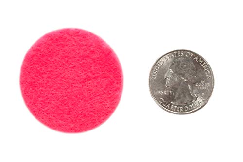 Image of Playfully Ever After Neon Pink Craft Felt Circles (1.5 Inch - 94pc)