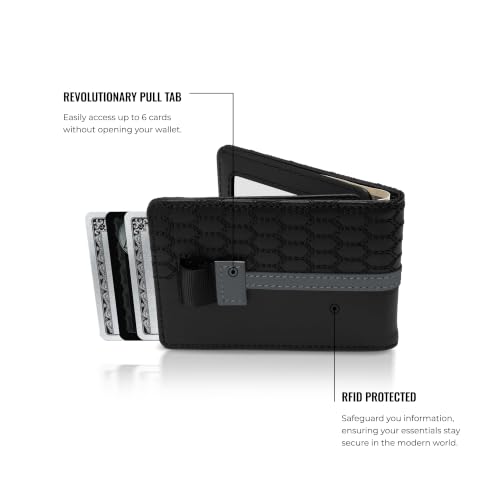 Image of Kings Loot Wallet For Men, RFID Blocking, Cash Pocket, Midnight Gunmetal