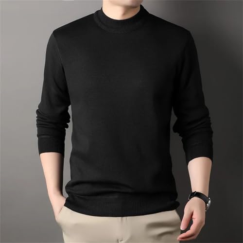 Knitwear Sweaters Mens Fleece Warm Pullovers Solid Long Sleeved Male Casual Daily Multicolor3