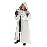 Everfan Adult Hooded Robe with Sleeves | Wizard, Jedi, Monk, Medieval Cosplay Cape, LARP Costume for...