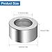 5 Pack M12 Aluminum Spacers, 12.5 mm ID x 20 mm OD x 10 mm Length Round Spacer, Unthreaded Standoff Bushing Plain Finish Metal Spacer, 1/2