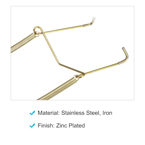 Image of METALLIXITY Plate Hanger (10Inch), Stainless Steel U Type Invisible Wall Hook with Tip Protectors - for Decorative Plates, China, Plates, Zinc Plated