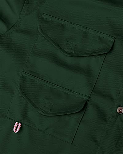 Image of Alimens & Gentle Short Sleeve Fishing Shirt Wicking Fabric Sun Protection Casual Button Down Shirts