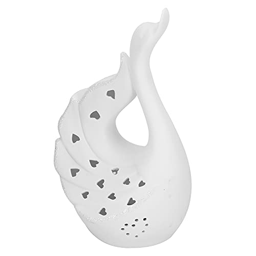 Lámpara de Mesa de Noche LED Forma Cisne Cerámica miniatura 7