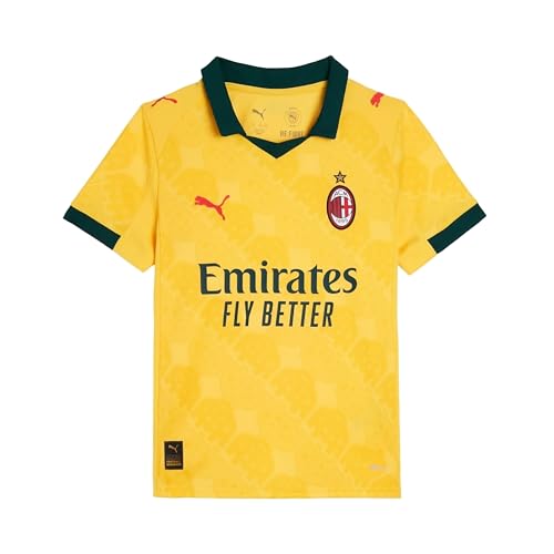 A.C. Milan Maillot de Course Trois, Saison 2025/2026, T-Shirt de Football, Produit Officiel, Enfant, 14 Ans