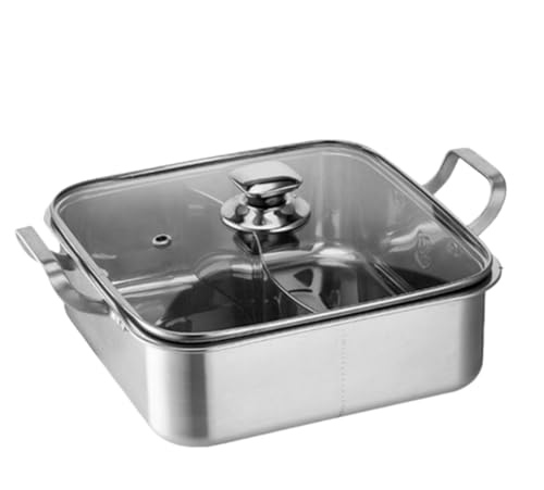 yarunchuangding���ł�痼��� �d�؂�t�� 304 �X�e�����X�� ��e�� �ϋv���̂��� �ӂ��t�� 2�̖��𓯎��Ɋy���߂� IH�������Ή� ���ΑΉ� ��p�[�e�B�[�ɍœK �I�V�h���璆�ؓ� �ƒ�p �Ɩ��p (28cm,�I�V�h����) [���s�A��