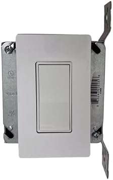 Bromic Affinity Smart-HeatTM Manual Wall Switches, Gas Heater, Electric Heater, Controls, Single Recessed, Indoor, 1-Channel