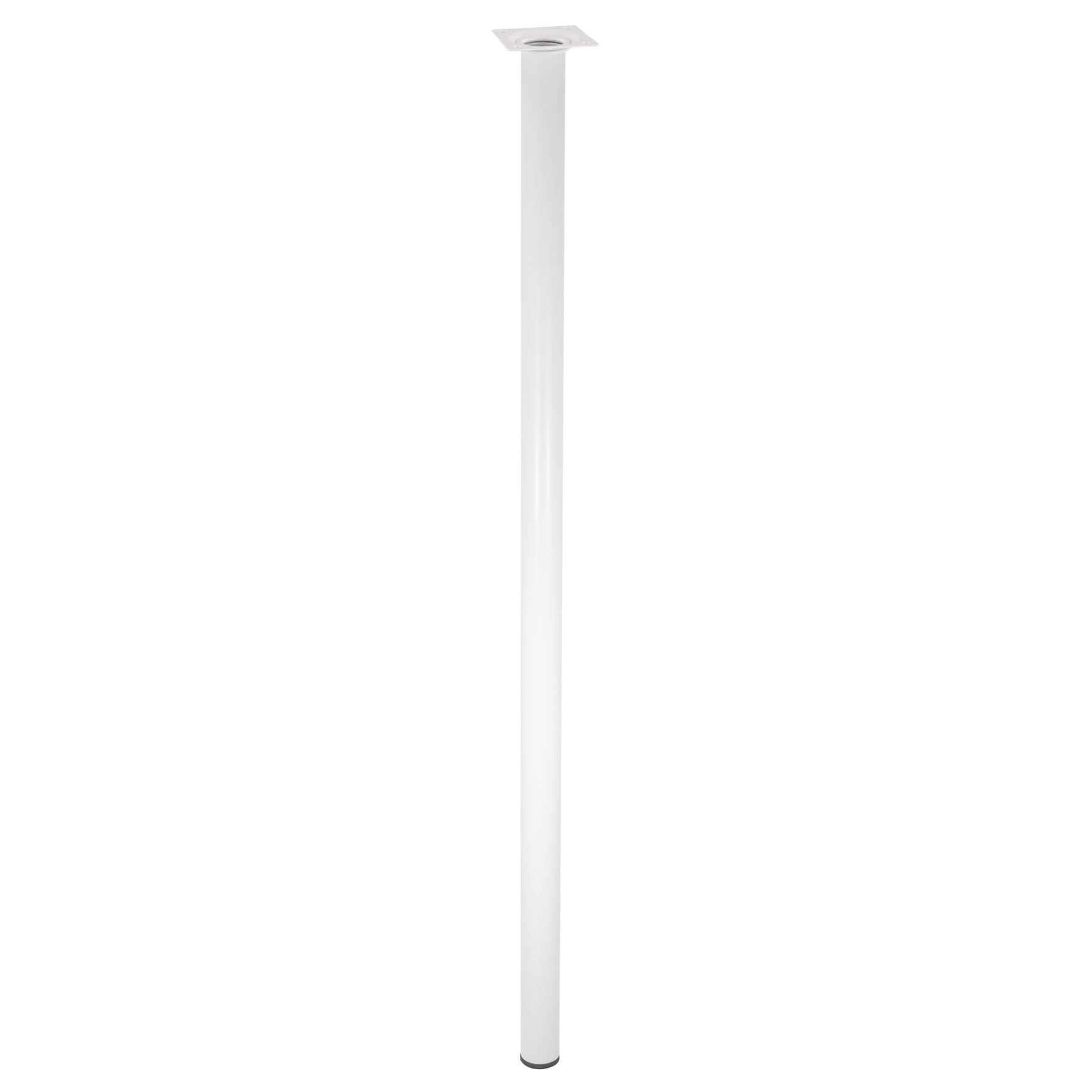 WAGNER Classic Retro 12168001 Furniture Leg Diameter 30 x 800 mm Integrated Mounting Plate 60 x 60 mm Internal Thread Diameter 10 mm