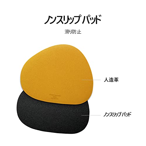 Image of GREEDY FARMERS Mouse pad, Non-Slip Washable Waterproof Computer Mouse pad (Honey Yellow)