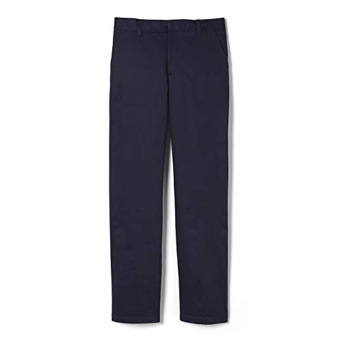 french toast boys relaxed fit twill pant with adjustable waist in standard slim and husky