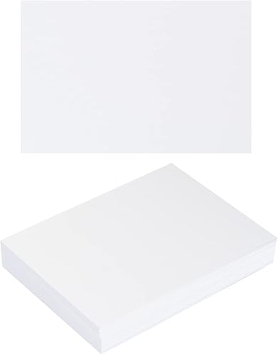 Miniatura 16 de Paquete de 100 tarjetas de papel grueso en blanco para invitaciones, tarjetas de felicitación, postales, fotos, papel grueso de 250 GSM
