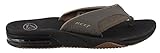 REEF Men's Fanning Speed Logo Sandal, Vintage Brown, 10 M US