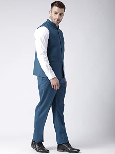 Image of hangup Men's Synthetic Notch Lapel Suit (2BasketTR Dodger 42 Electric Blue