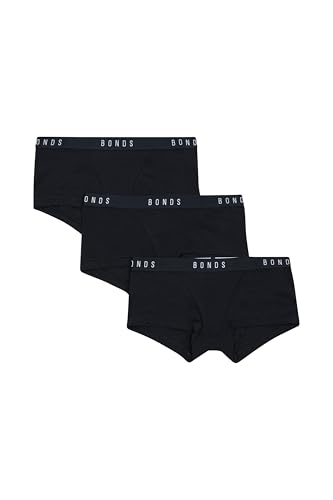Bonds Women's Underwear Boy Shorts Pack, Luxe Originals Boyfit Panties, Cotton/Modal-Blend Underwear, 3-Pack