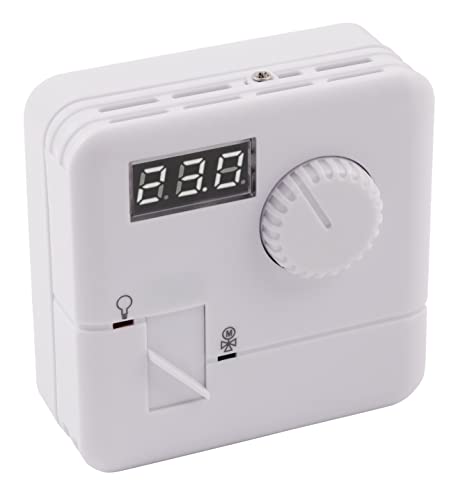 Termostato controlador de temperatura ambiente | TR-530 | 5-30 °C, 110-230 V, pantalla LED, 7 A