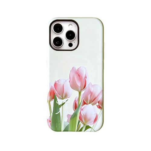 Coque tulipe jaune iPhone 16 Pro pour un style champêtre mat