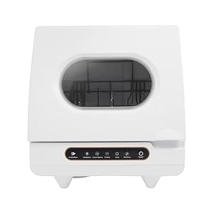 Zengrice Tischgeschirrspüler Kompakt Geschirrspülmaschine Weiß