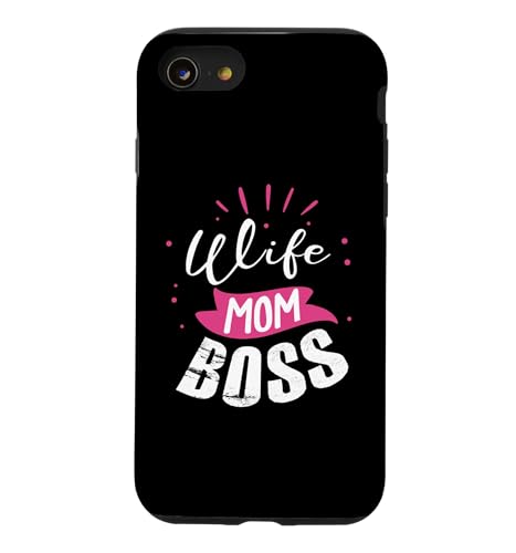 Wife Mom Boss Wife Mum Chef �X�}�z�P�[�X iPhone SE (2020) / 7 / 8 �p