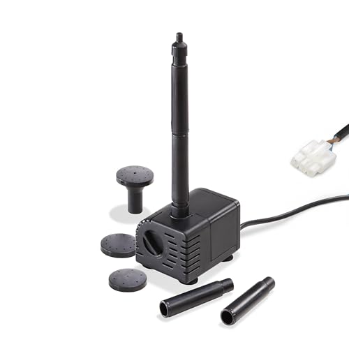 esotec Solar Ersatzpumpe Fontana 50, 18V/DC Teichpumpe, Sprinklerset, universell einsetzbare Einzelpumpe, Ersatzteil, Zubehörpumpe, Erweiterungspumpe, IP68 101751