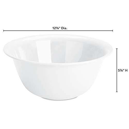 Set de 12 tazones plásticos blancos de 6 Qt Sterilite miniatura 3
