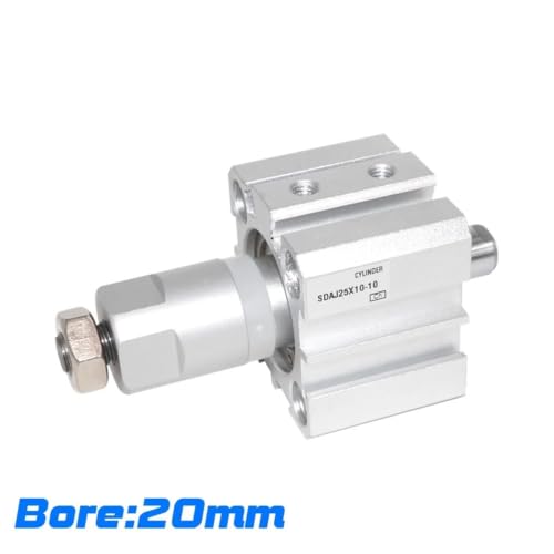 Cilindro ajustable compacto SDAJ20 con rosca macho exterior para automatización 4