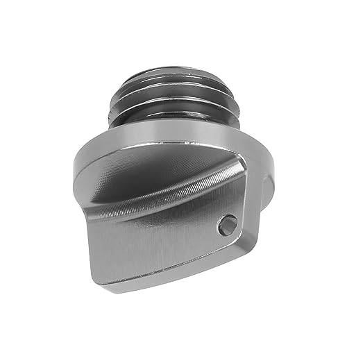 Tapón de aceite de motor M20 x 2.5 gris para rutas seguras en motocicleta 5